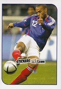 Sticker Thierry Henry - Football Life 2008 n. 43 - Luxor