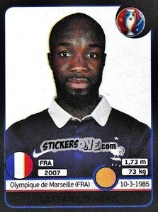 Sticker Lassana Diarra - UEFA Euro France 2016. Star Edition (Swiss edition) n. 26 - Panini