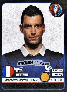 Sticker Morgan Schneiderlin - UEFA Euro France 2016. Star Edition (Swiss edition) - Panini