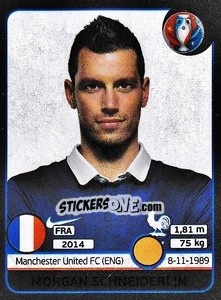Sticker Morgan Schneiderlin - UEFA Euro France 2016. Star Edition (Swiss edition) n. 30 - Panini