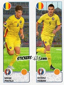 Sticker Mihai Pintilii / Ovidiu Hoban - UEFA Euro France 2016. Star Edition (Swiss edition) - Panini
