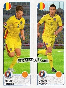 Sticker Mihai Pintilii / Ovidiu Hoban - UEFA Euro France 2016. Star Edition (Swiss edition) n. 46 - Panini