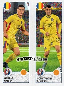 Cromo Gabriel Torje / Constantin Budescu - UEFA Euro France 2016. Star Edition (Swiss edition) - Panini