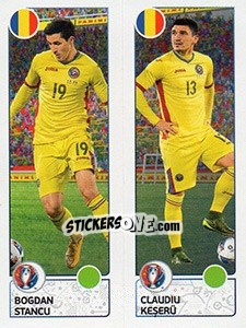 Cromo Bogdan Stancu / Claudiu Keserü - UEFA Euro France 2016. Star Edition (Swiss edition) - Panini