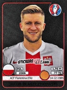 Sticker Jakub Blaszczykowski - UEFA Euro France 2016. Star Edition (Swiss edition) - Panini