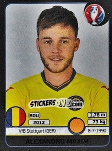 Sticker Alexandru Maxim - UEFA Euro France 2016. Star Edition (Swiss edition) n. 60 - Panini