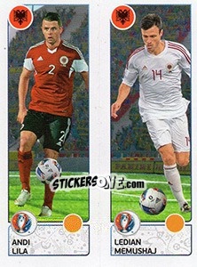 Cromo Andi Lila / Ledian Memushaj - UEFA Euro France 2016. Star Edition (Swiss edition) - Panini