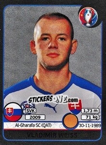 Sticker Vladimír Weiss - UEFA Euro France 2016. Star Edition (Swiss edition) n. 228 - Panini