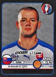 Sticker Vladimír Weiss - UEFA Euro France 2016. Star Edition (Swiss edition) - Panini