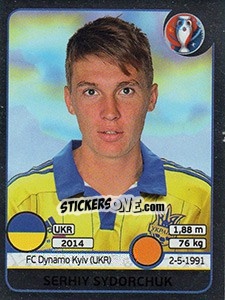 Sticker Serhiy Sydorchuk - UEFA Euro France 2016. Star Edition (Swiss edition) n. 286 - Panini
