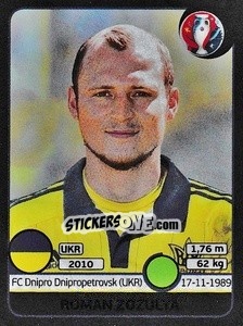 Sticker Roman Zozulya - UEFA Euro France 2016. Star Edition (Swiss edition) - Panini