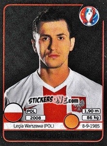 Sticker Tomasz Jodlowiec - UEFA Euro France 2016. Star Edition (Swiss edition) n. 304 - Panini