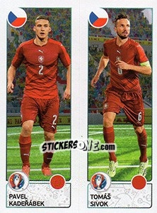 Figurina Pavel Kaderábek / Tomáš Sivok - UEFA Euro France 2016. Star Edition (Swiss edition) - Panini