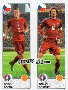 Sticker Borek Dockal / Tomás Rosický - UEFA Euro France 2016. Star Edition (Swiss edition) - Panini