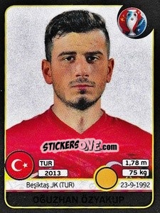 Sticker Oguzhan Özyakup - UEFA Euro France 2016. Star Edition (Swiss edition) n. 421 - Panini