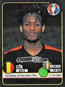Sticker Michy Batshuayi - UEFA Euro France 2016. Star Edition (Swiss edition) n. 483 - Panini