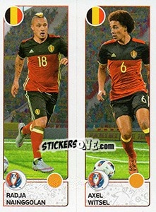 Figurina Radja Nainggolan / Axel Witsel - UEFA Euro France 2016. Star Edition (Swiss edition) - Panini