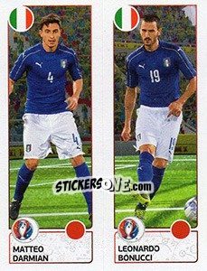 Sticker Matteo Darmian / Leonardo Bonucci