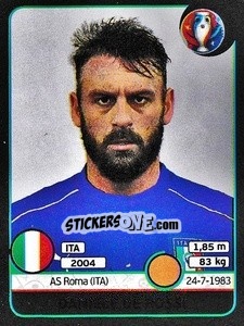 Figurina Daniele De Rossi - UEFA Euro France 2016. Star Edition (Swiss edition) - Panini