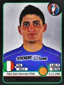 Sticker Marco Verratti - UEFA Euro France 2016. Star Edition (Swiss edition) n. 507 - Panini