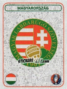 Cromo Badge - UEFA Euro France 2016. Star Edition (Swiss edition) n. 576 - Panini