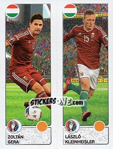 Sticker Zoltán Gera / László Kleinheisler - UEFA Euro France 2016. Star Edition (Swiss edition) n. 659 - Panini