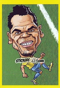 Sticker Dani Alves - Brazuka 2014 n. 15 - Viza MG