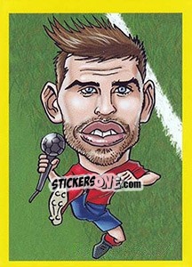 Sticker Gerard Piqué - Brazuka 2014 n. 57 - Viza MG