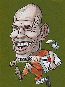 Sticker Arjen Robben - Brazuka 2014 - Viza MG