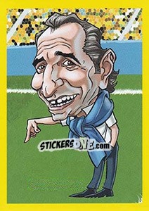 Sticker Cesare Prandelli - Brazuka 2014 n. 123 - Viza MG