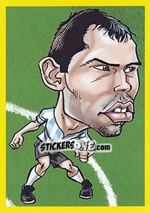 Sticker Javier Mascherano - Brazuka 2014 n. 177 - Viza MG