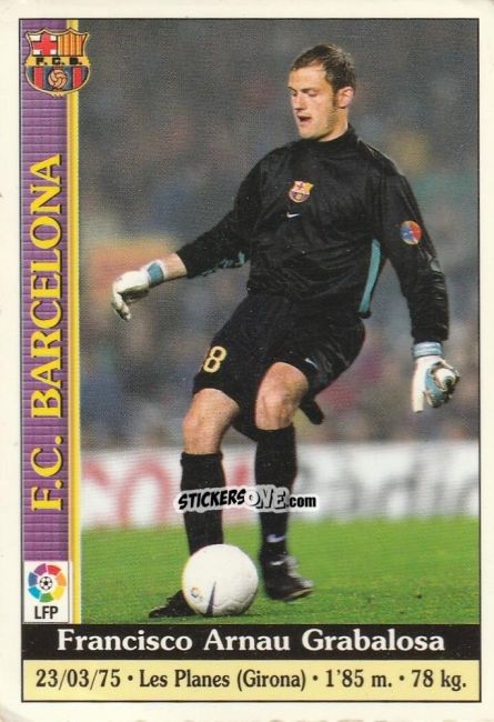 Figurina Arnau - Las Fichas De La Liga 1999-2000 n. 4 - Mundicromo