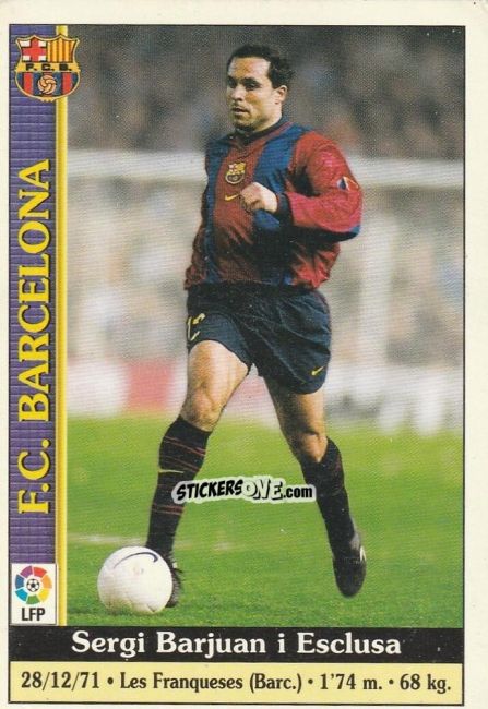 Sticker Sergi - Las Fichas De La Liga 1999-2000 n. 5 - Mundicromo