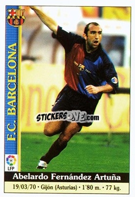 Cromo Abelardo - Las Fichas De La Liga 1999-2000 - Mundicromo