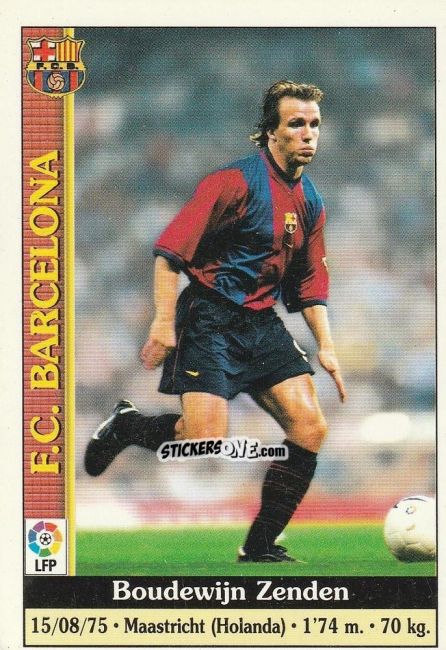 Sticker Zenden - Las Fichas De La Liga 1999-2000 n. 14 - Mundicromo