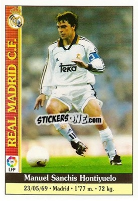 Sticker Sanchis - Las Fichas De La Liga 1999-2000 - Mundicromo