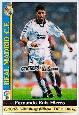 Sticker Hierro - Las Fichas De La Liga 1999-2000 - Mundicromo