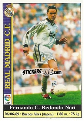 Cromo Redondo - Las Fichas De La Liga 1999-2000 - Mundicromo