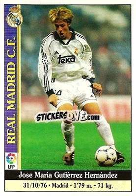Sticker Guti - Las Fichas De La Liga 1999-2000 - Mundicromo