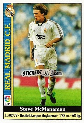 Sticker McManaman - Las Fichas De La Liga 1999-2000 - Mundicromo