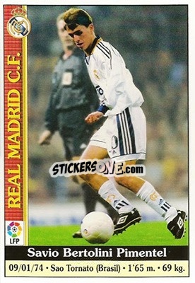 Sticker Savio - Las Fichas De La Liga 1999-2000 - Mundicromo