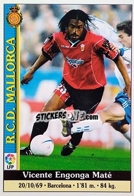 Figurina Engonga - Las Fichas De La Liga 1999-2000 - Mundicromo