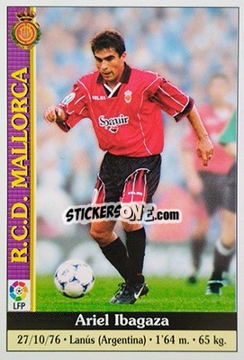 Cromo Ibagaza - Las Fichas De La Liga 1999-2000 - Mundicromo