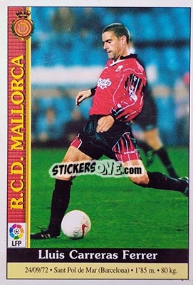 Sticker Carreras - Las Fichas De La Liga 1999-2000 - Mundicromo