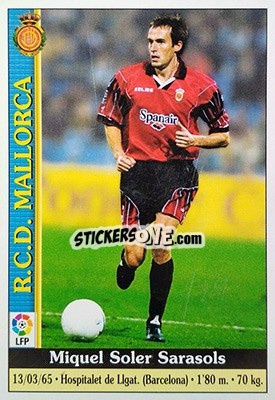 Cromo M. Soler - Las Fichas De La Liga 1999-2000 - Mundicromo