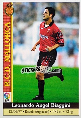 Sticker Biagini - Las Fichas De La Liga 1999-2000 n. 54 - Mundicromo