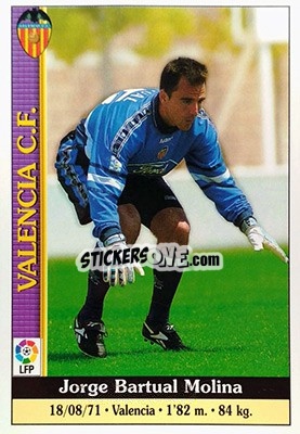 Sticker Bartual - Las Fichas De La Liga 1999-2000 - Mundicromo