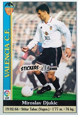 Sticker Djukic - Las Fichas De La Liga 1999-2000 - Mundicromo