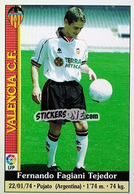 Sticker Faggiani - Las Fichas De La Liga 1999-2000 - Mundicromo