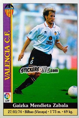 Sticker Mendieta - Las Fichas De La Liga 1999-2000 - Mundicromo